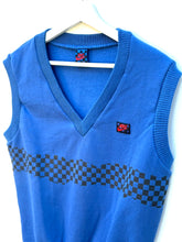 Load image into Gallery viewer, NIKE John McEnroe Checker Line Court Vest. Sz S.