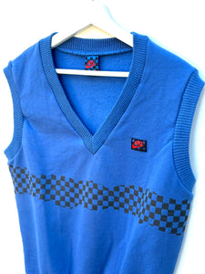 NIKE John McEnroe Checker Line Court Vest. Sz S.