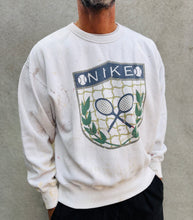 Load image into Gallery viewer, NIKE Green Checker Wimbledon Sweatshirt. Sz L.