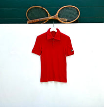 Load image into Gallery viewer, FILA White Line Panatta Red Court Polo. Sz 40.