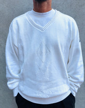 Load image into Gallery viewer, NIKE V-Neck Argyle Cotton Sweater. Sz L.