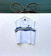 Load image into Gallery viewer, NIKE McEnroe Checker Line Court Vest. Sz L.