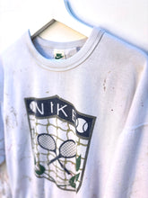 Load image into Gallery viewer, NIKE Green Checker Wimbledon Sweatshirt. Sz L.