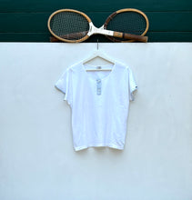 Load image into Gallery viewer, ELLESSE Women’s Two Button Round Neck Court Top. Sz 10. Italy.