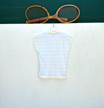 Load image into Gallery viewer, ELLESSE V-Neck Striped Court Top. Sz 8.